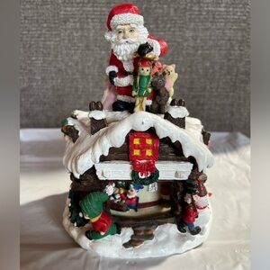 Santa’s‎ Workshop Musical Animated Figurine Countdown to Christmas Elves Snowman